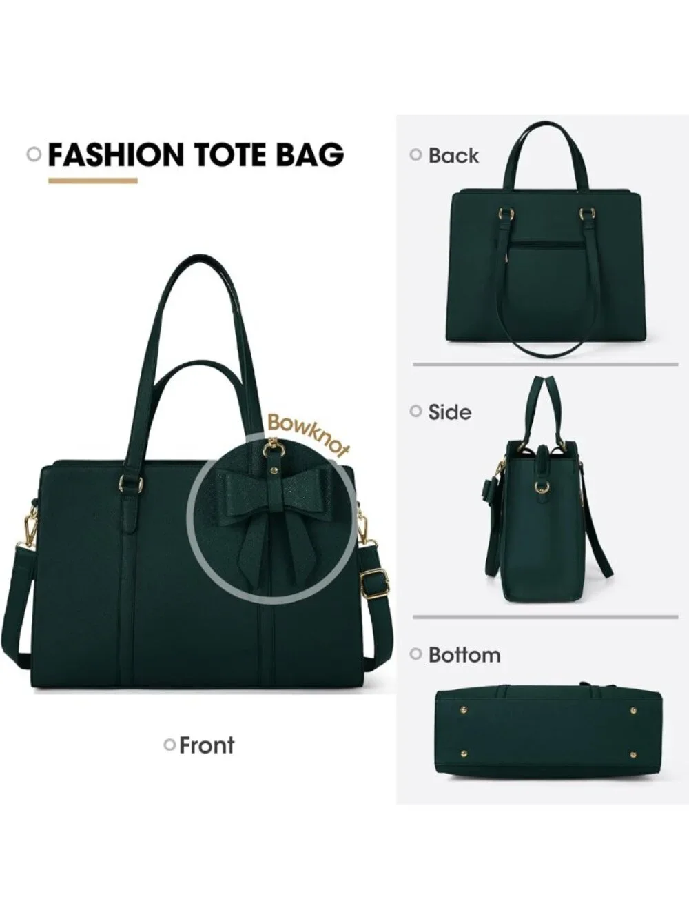 Stylish Waterproof Laptop Tote Bag for 15.6